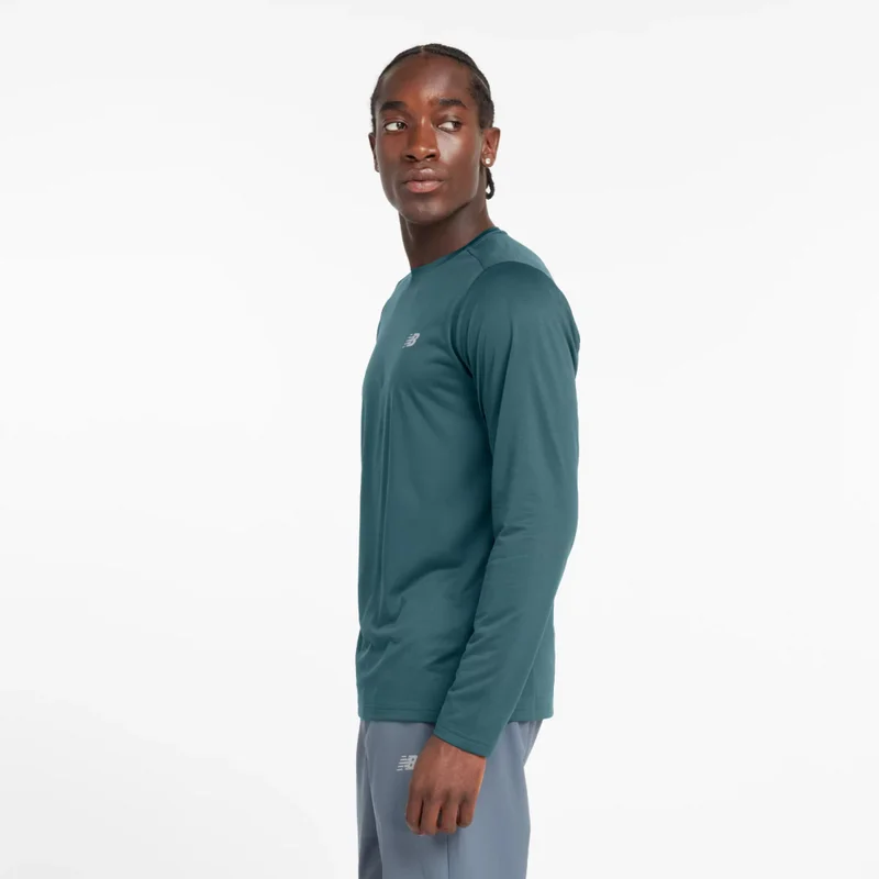New Balance Big Teal Sport Essential Long Sleeve for Men | Best Price UAE