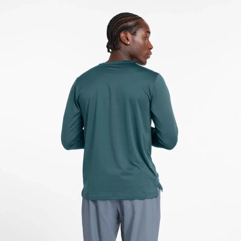 New Balance Big Teal Sport Essential Long Sleeve for Men | Best Price UAE