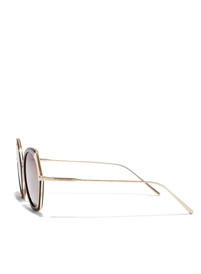 30Sundays Brown MARAIS - La French Collection Women Brown Sunglasses - Frame Material: Metal + Acetate - Lens Color: Brown- Frame Color: Brown - Full Rim for Women | Best Price UAE