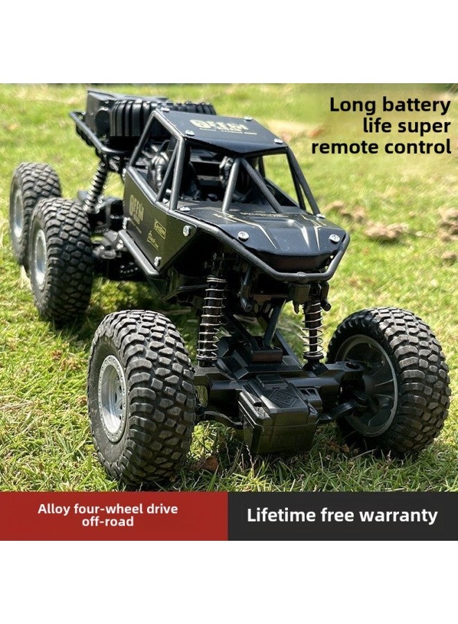 Oversized High-speed Alloy Remote Control Car Six-wheel Four-wheel Drive Climbing Big Foot Off-road Vehicle Boy Electric Children's Toy Car-Colour:Four-wheel Climbing Off-road Remote Control Car [black] - Image 5