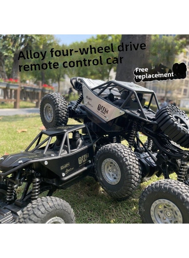 Oversized High-speed Alloy Remote Control Car Six-wheel Four-wheel Drive Climbing Big Foot Off-road Vehicle Boy Electric Children's Toy Car-Colour:Four-wheel Climbing Off-road Remote Control Car [black] - Image 4