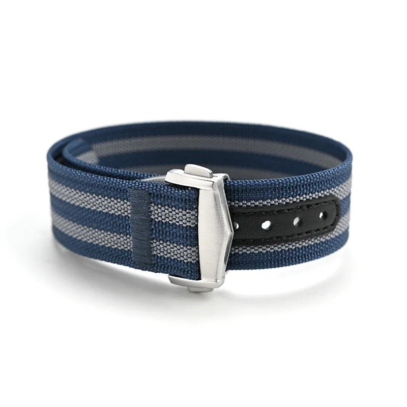 Bluejw Premium Breathable 20mm 22mm Ballistic Ribbed Nylon Watch Strap Replacement Band for Men – Durable Fabric Smartwatch Band Compatible with Various Watch Models - Image 1