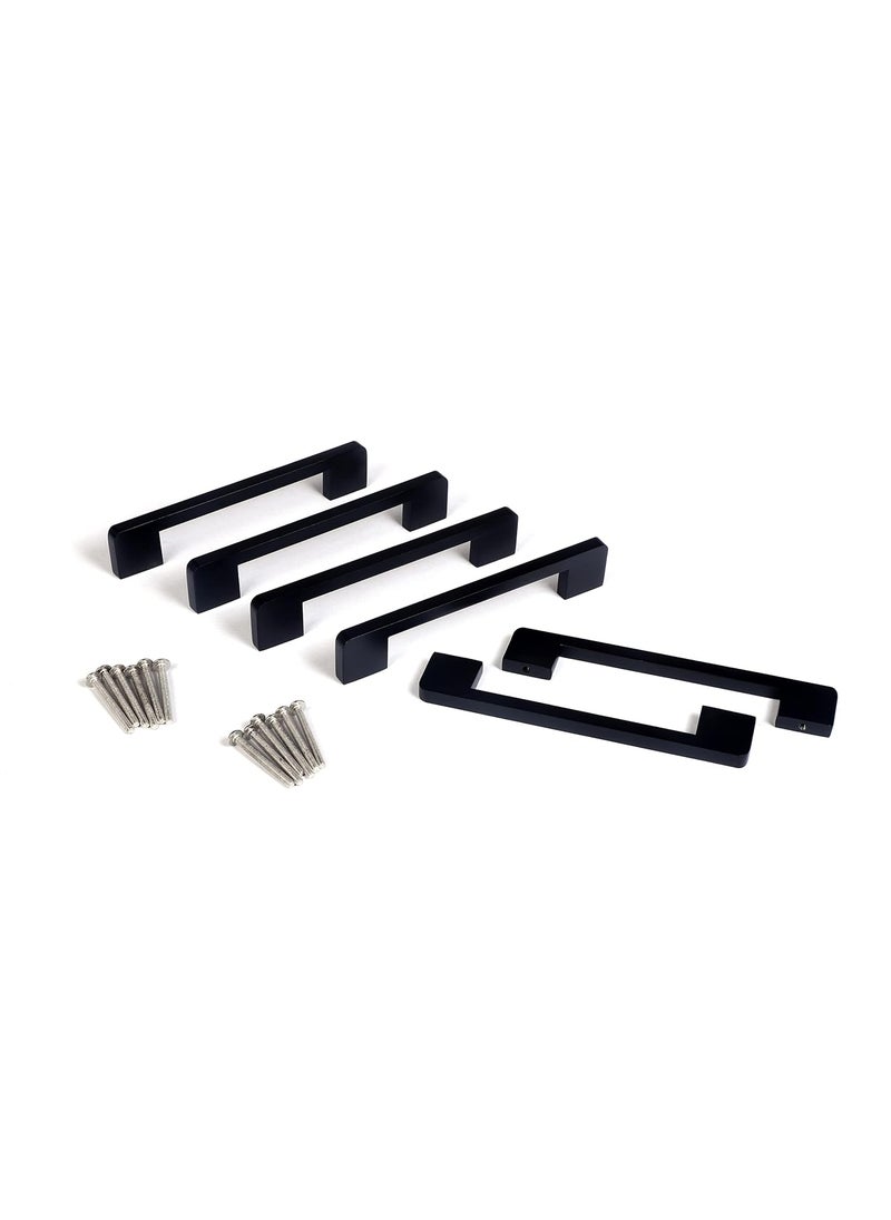 AMAR ENTERPRISE AMAR ENTERPRISE Stainless Steel 18 Inches Kitchen Cabinet Drawer Handles Dark Matt Black Handles Furniture Door Pull Handles Pack of 6 Pieces  - Image 5