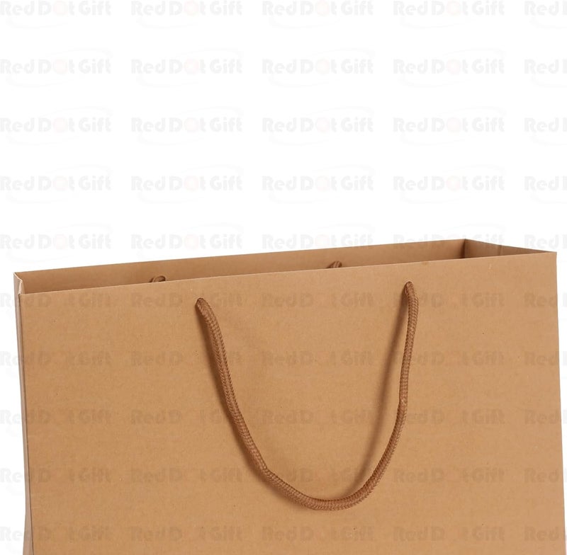 Red Dot Gift® 10 Pack Kraft Paper Gift Bags - Heavy Duty 250GSM with Rope Handles - Image 4