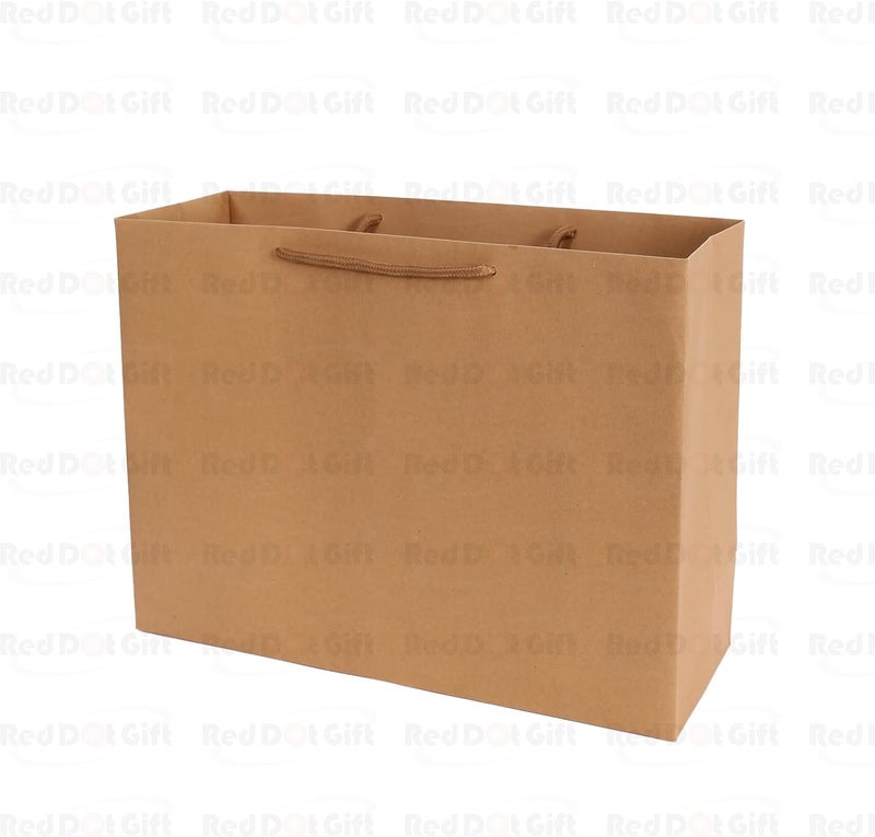 Red Dot Gift® 10 Pack Kraft Paper Gift Bags - Heavy Duty 250GSM with Rope Handles - Image 3