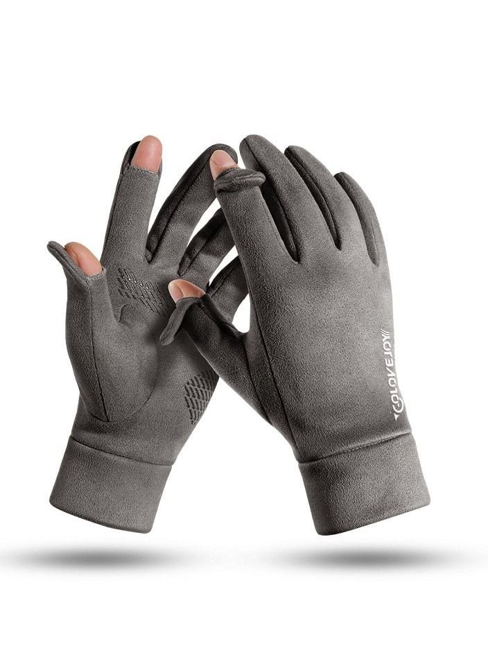 Golovejoy Outdoor Riding Touch Screen Plush Cold Proof And Wind Proof Gloves 