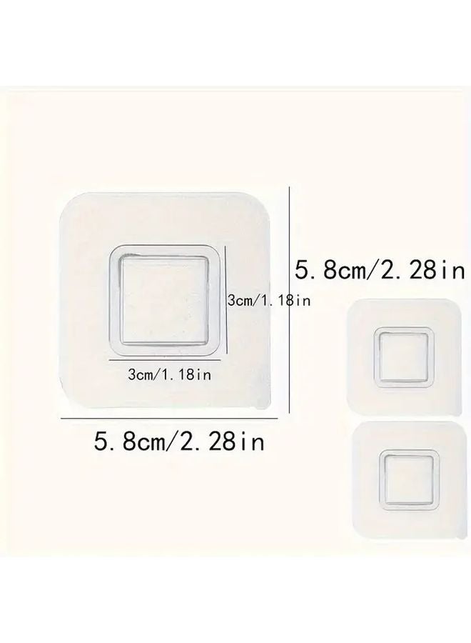 Transparent Plastic Wall Hooks Waterproof Adhesive No Drill Installation Space Saving - Image 3