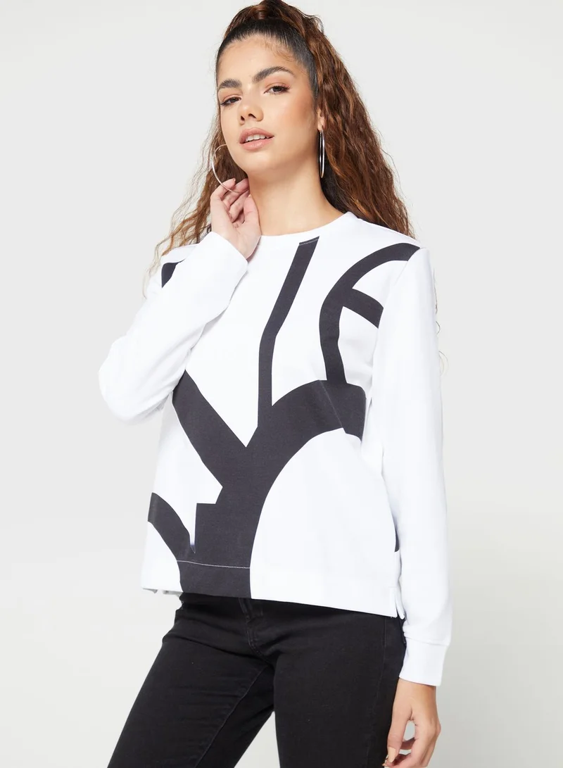 CALVIN KLEIN Round Neck Graphic Sweatshirt