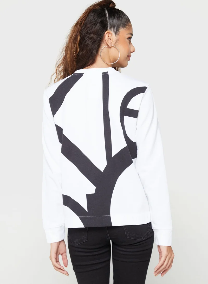 CALVIN KLEIN Round Neck Graphic Sweatshirt