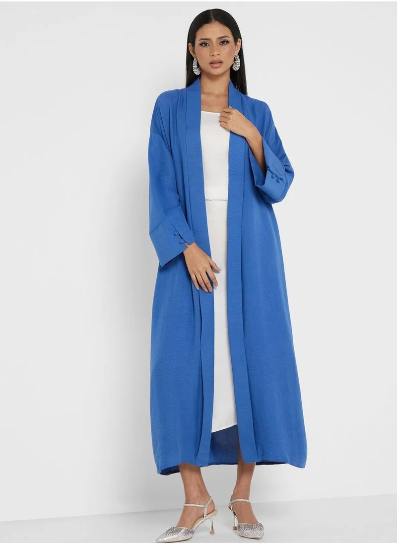 Refka by modanisa Button Detail Abaya Dress
