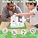 Intoypad Magnetic Blocks Painting Travel Toys for Kids 48PCS Magnetic Building Blocks with 12 Paint Pens Iron Box Craft Kits Magnet Blocks Cube Set Birthday Gifts for Boys Girls Road Trip Car Games - Image 4