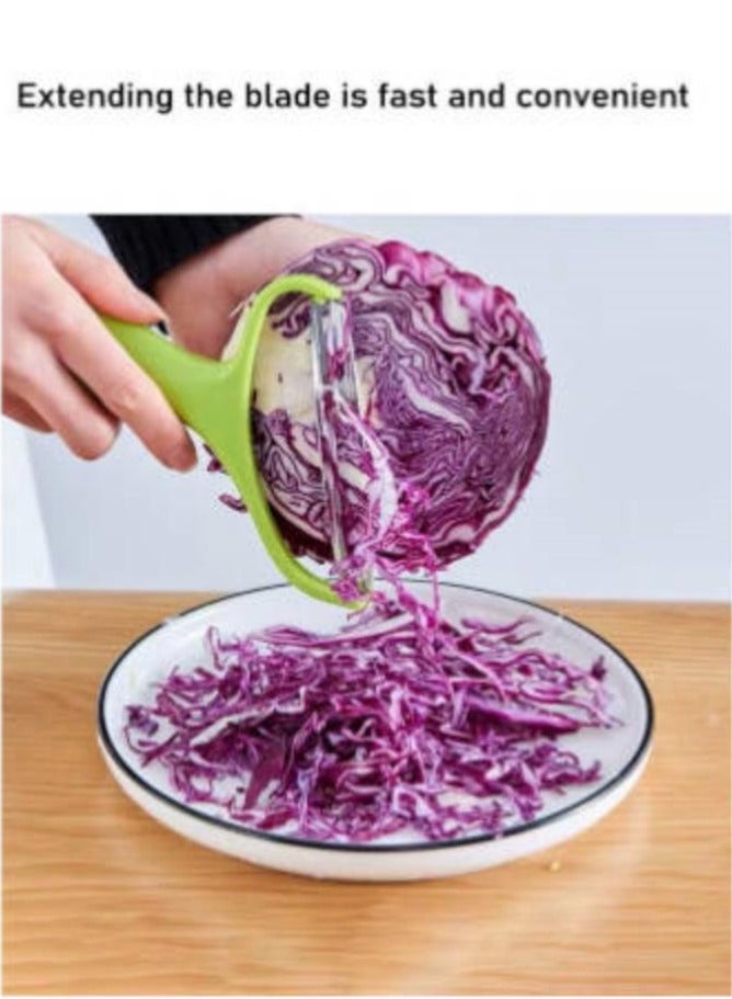 2Pcs Cabbage Peeler Vegetable Cutter Cabbage Slicer Vegetables Graters Cabbage Shredder Fruit Peeler Knife Potato Cutter Kitchen Gadgets Vegetable Peeler for Kitchen Wide Mouth Cabbage  - Image 2