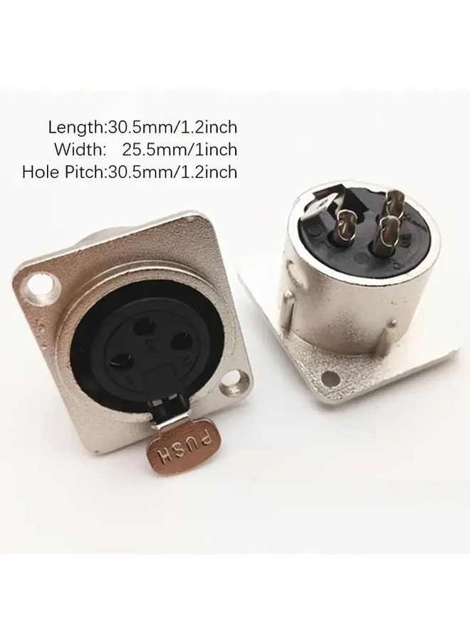 1pc Female XLR Connector Socket Professional Audio Jack For Studio And DJ - Image 2