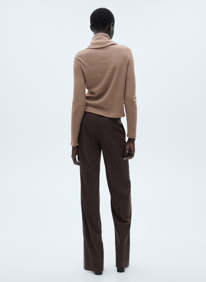 MANGO Ribbed Turtleneck T-Shirt  - Image 2