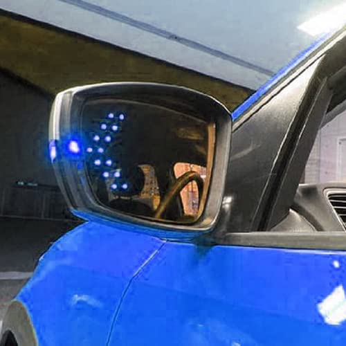 Sulfar Car Styling 14 SMD Arrow Turn Signal Car Side Mirror LED Turn Signal for Car Rear View Mirror Indicator (Blue, Pack of 4) - Image 5