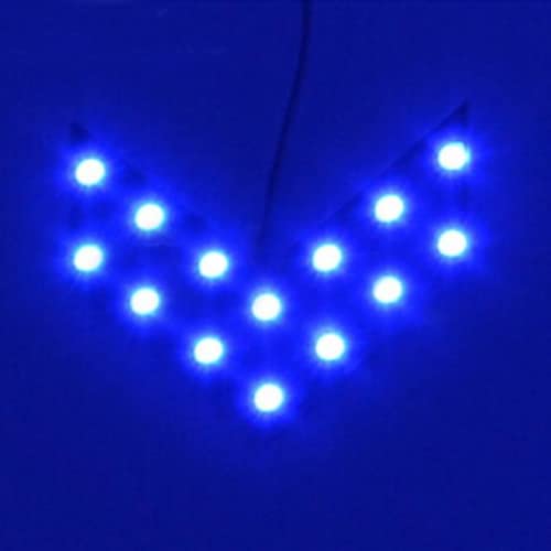 Sulfar Car Styling 14 SMD Arrow Turn Signal Car Side Mirror LED Turn Signal for Car Rear View Mirror Indicator (Blue, Pack of 4) - Image 3