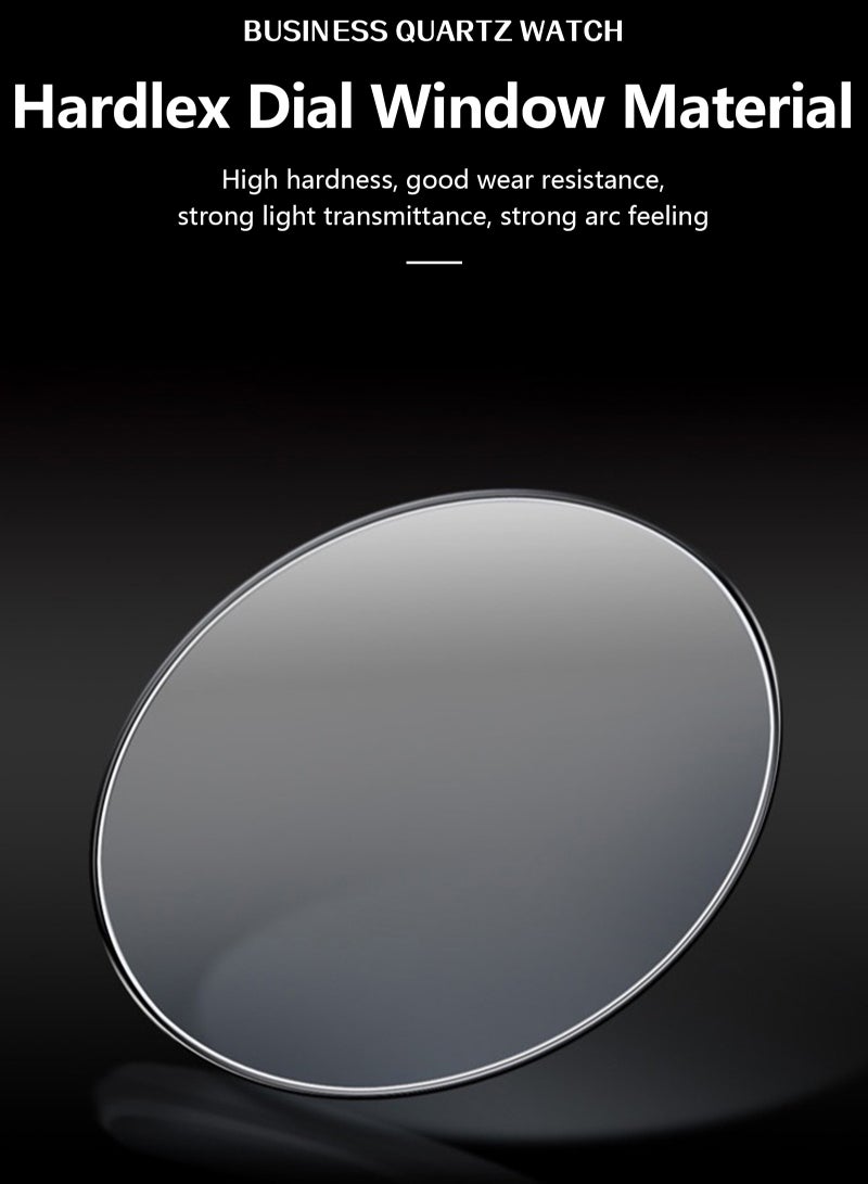 پوداجار ساعة الرجل ، مقاومة للماء مضيئة الرجال ساعة الكوارتز ، الرجال ساعات المعصم 40mm - Image 5