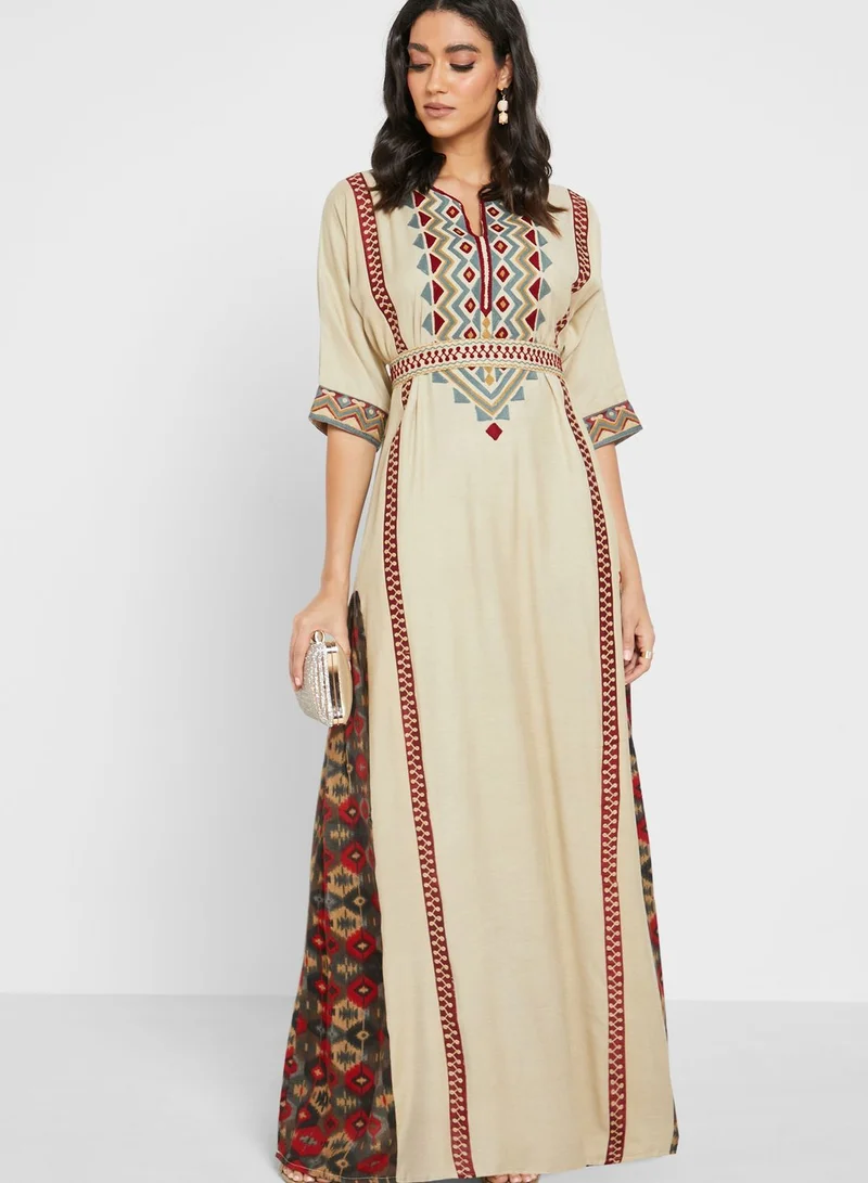 NIRRAAMYAA Embellished Kaftan