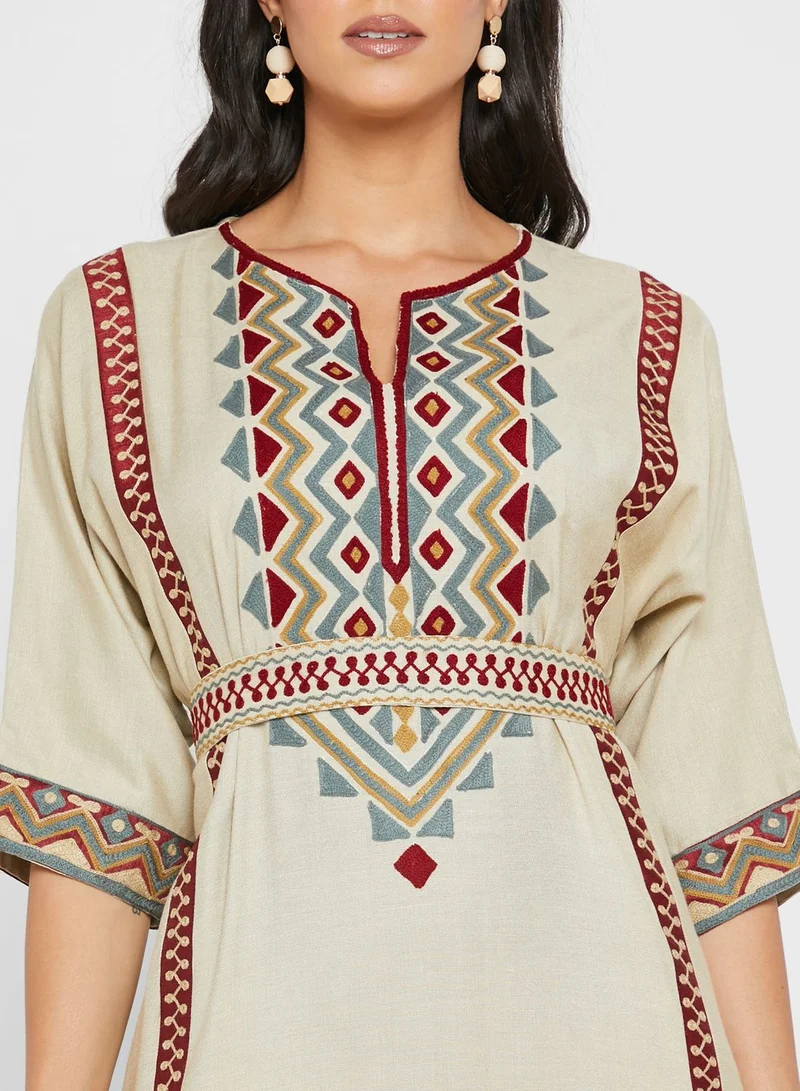 NIRRAAMYAA Embellished Kaftan