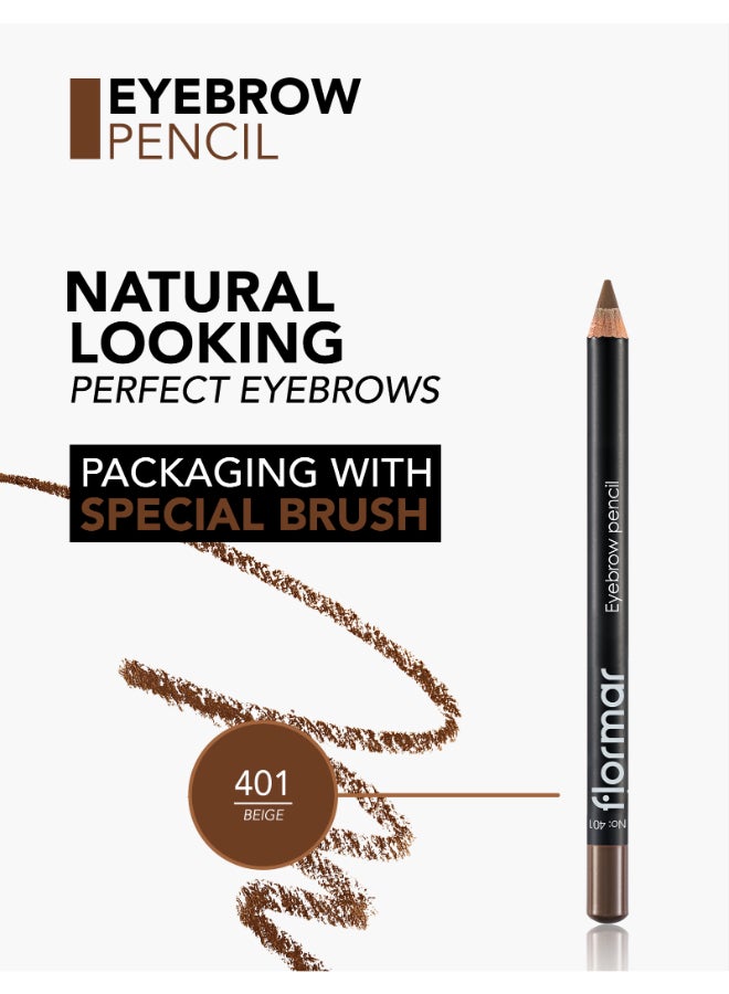 flormar Eyebrow Pencil 401 Beige - Image 5