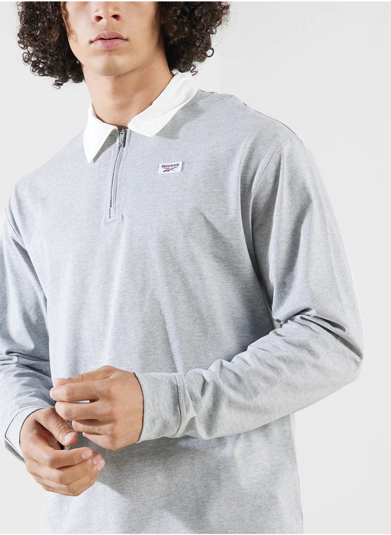 Reebok Court Quarter Zip Polo Shirts