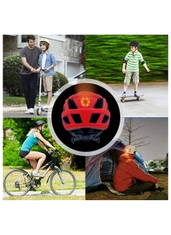 FSPEED Specialized Bike Helmet With 3 Different Lighting Modes Led Rear Light And Detachable Sun Visor Ce Certificated Mountain Bike Helmet Men Women And Children For Unisex-Adult  - Image 4