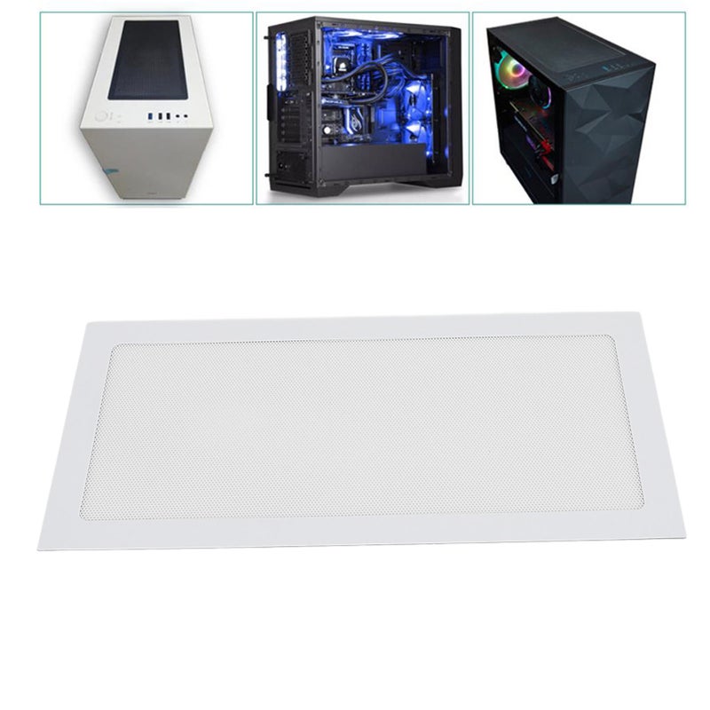 2pcs PC Case Dust Mesh Filter PVC Magnetic Computer Case Fan Dust Filter for Power Supply Fan Vent White - Image 5