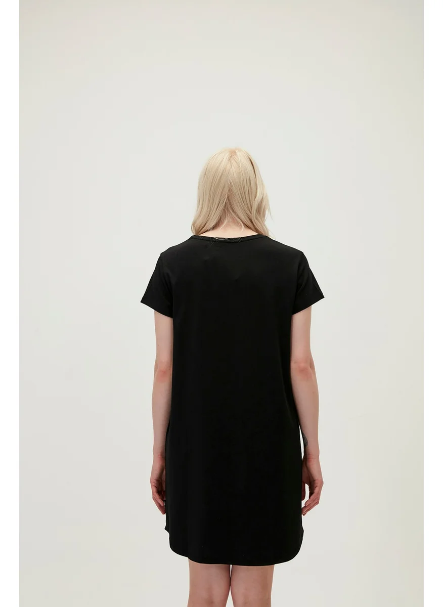 Bad Bear T-Shirt Black Dress