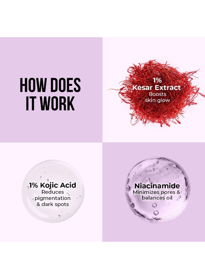 Dr. Sheth's Kesar&Kojic Acid Facewash|With Kesar,Kojic Acid,Niacinamide&Hyaluronic Acid|Pigmentation Free&Glowing Skin|Gently Cleanses&Exfoliates Skin|For Men&Women|For All Skin Types |100G - Image 4