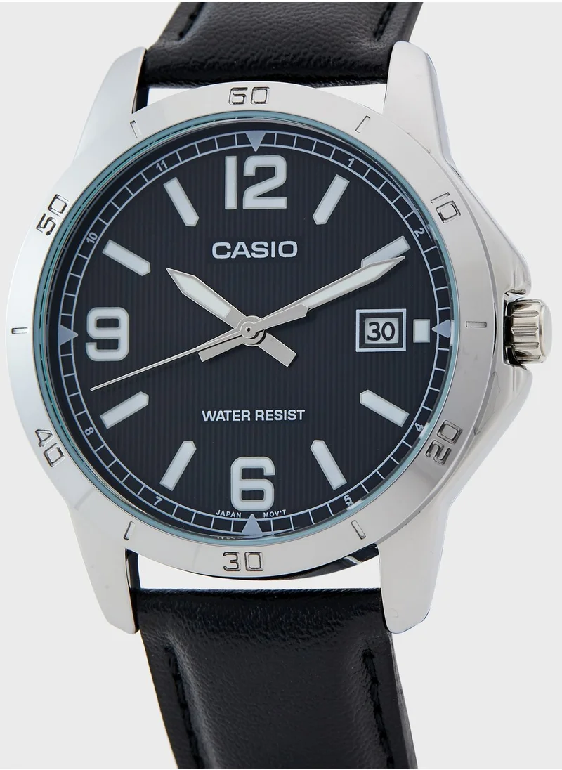 CASIO Classic Leather Strap Analog Watch