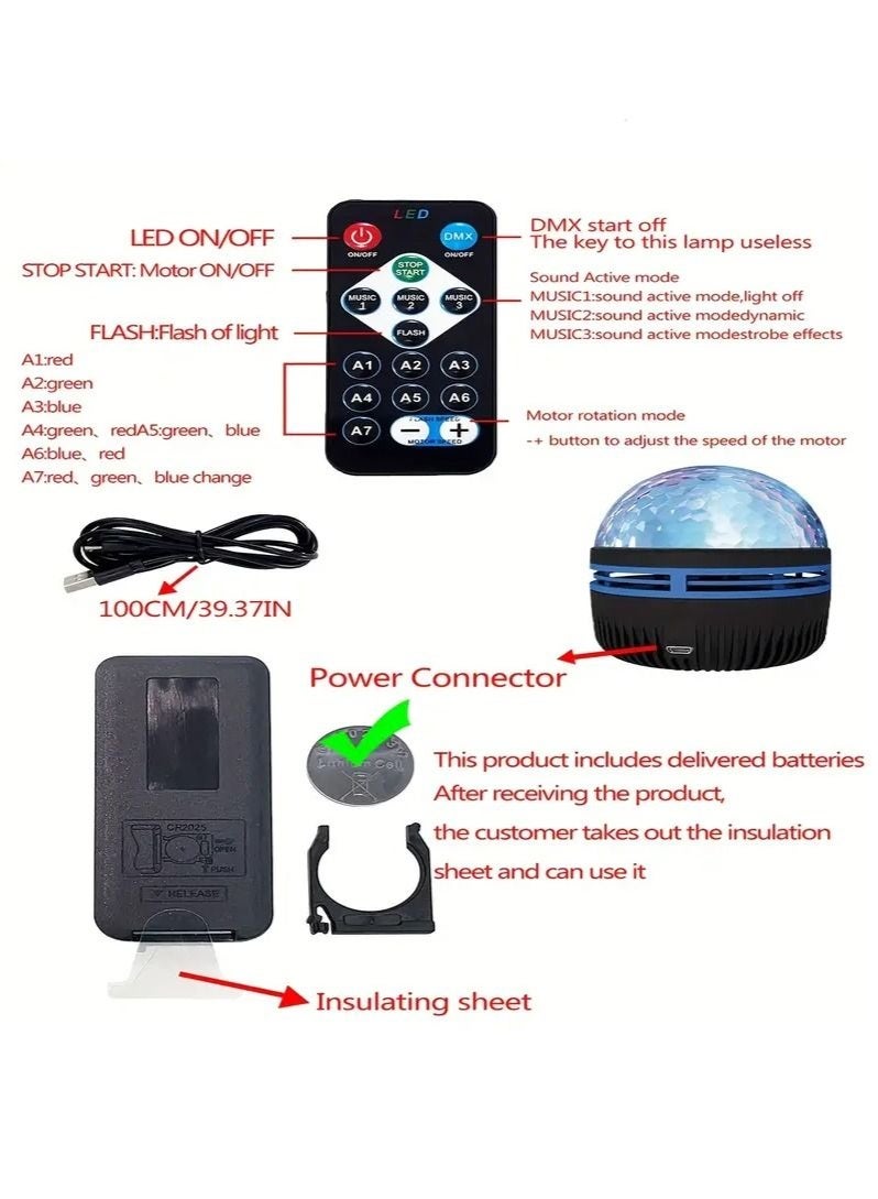 Bukela Rechargeable Star Light Projector LED Night Light with Remote Control - Image 5