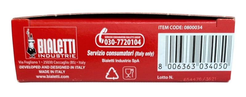 BIALeTTI Bialetti 3 Replacement Seals and 1 Filter for 6 Cup Moka Express Blister Pack  - Image 3