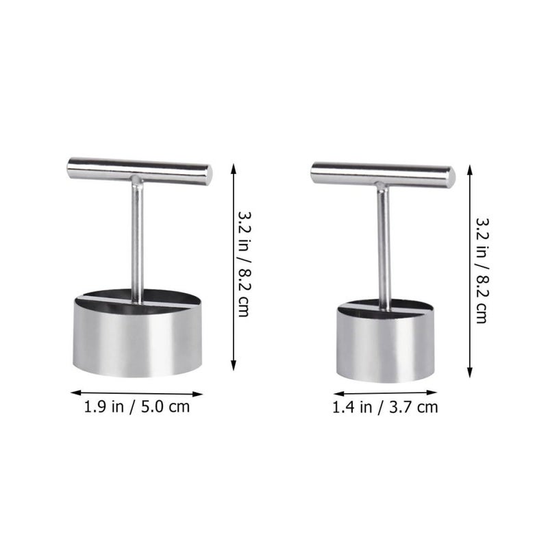 4 Pcs Stainless Steel Fruit Corer Remover Set Large Small Pear Corer Tools for Home Kitchen Portable Metal Fruit Vegetable Core Extractor Cooking Baking - Image 3