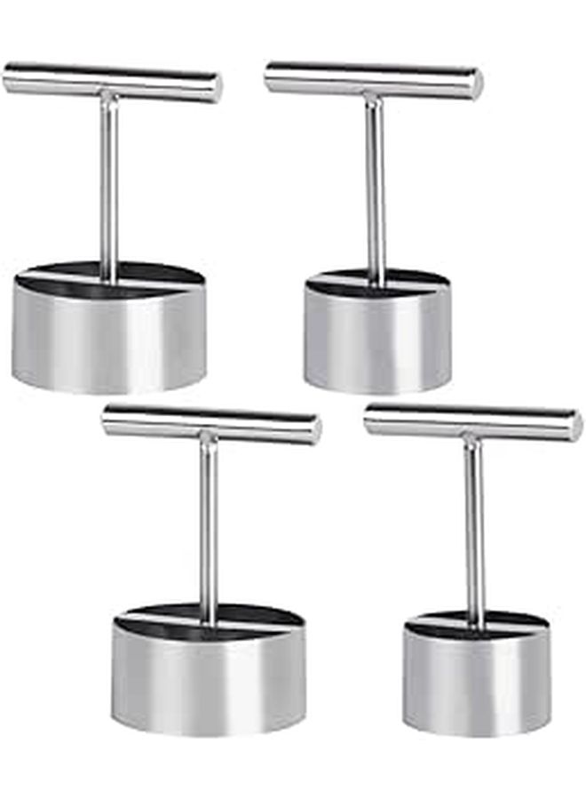 4 Pcs Stainless Steel Fruit Corer Remover Set Large Small Pear Corer Tools for Home Kitchen Portable Metal Fruit Vegetable Core Extractor Cooking Baking - Image 1