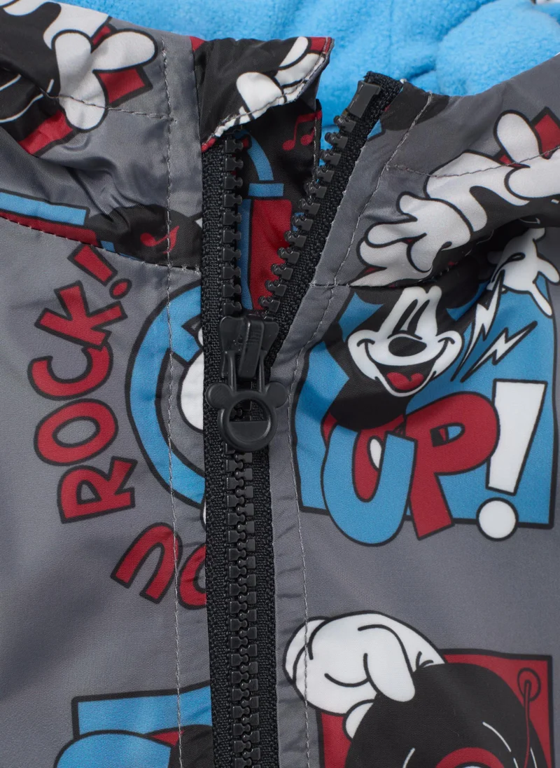 او في اس KIDS' MULTICOLOR REGULAR FIT JACKET WITH DISNEY PRINT