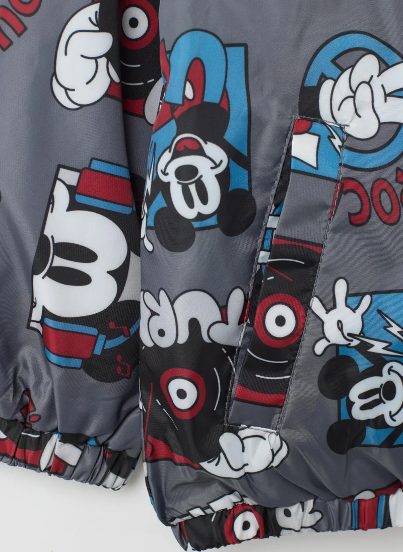 او في اس KIDS' MULTICOLOR REGULAR FIT JACKET WITH DISNEY PRINT