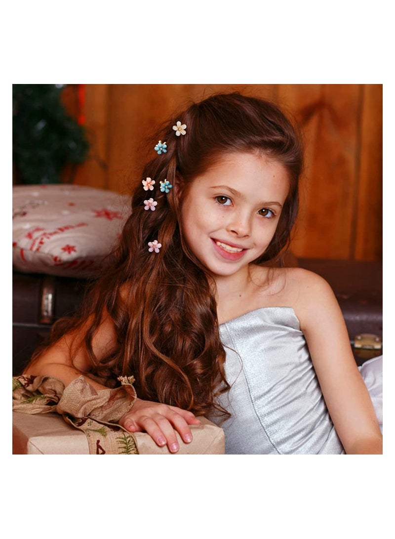 Excefore Hair Clips for Women   Flower Clips for Girls 12 PackTiny Hair Claw Clips Hair - Image 4