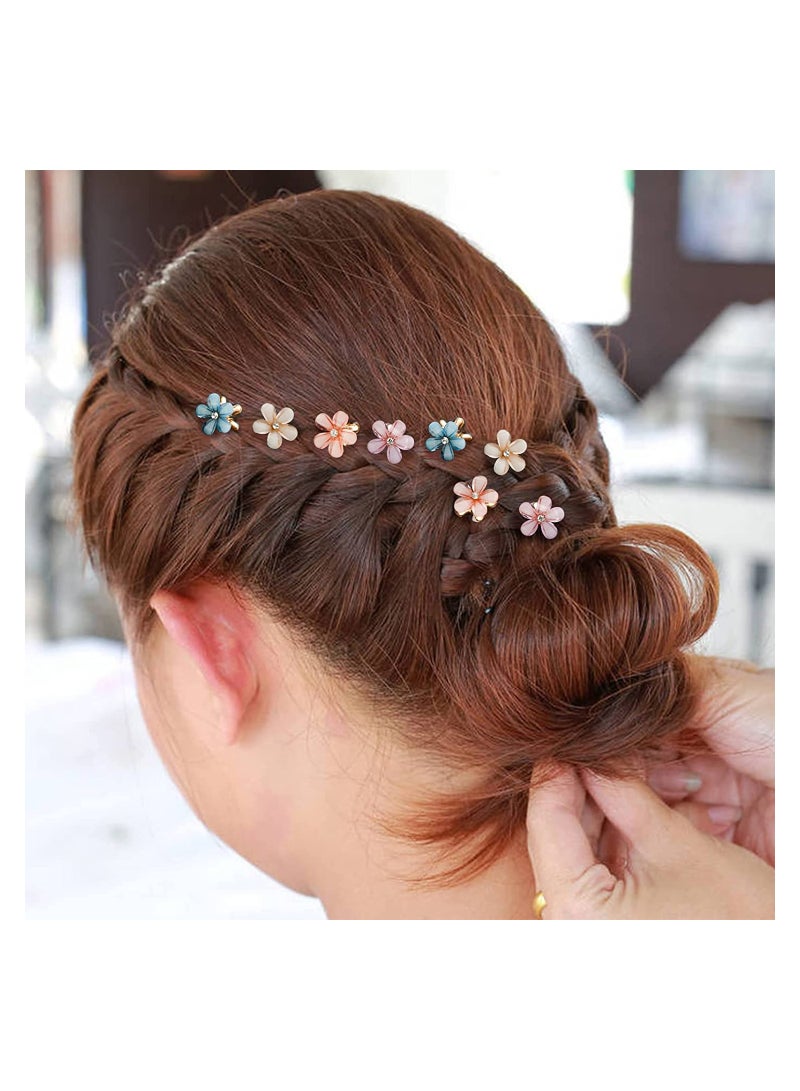 Excefore Hair Clips for Women   Flower Clips for Girls 12 PackTiny Hair Claw Clips Hair - Image 3