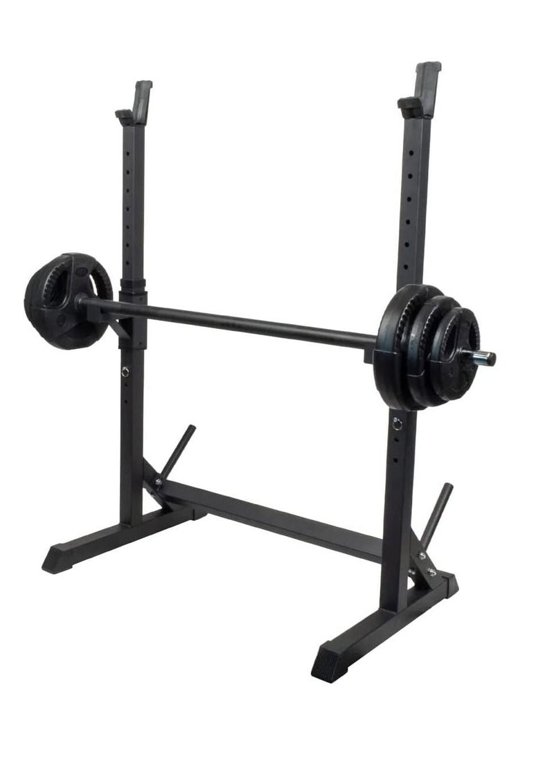 ALCOACH - Dumbbell Squat Barbell Stand Standard Height Heavy Squat Adjustable Height 105 to 160cm Can Hold 160kg - Image 1