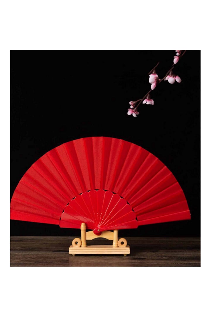Mini Folding Hand Fan, Japanese Chinese Folding Fan, Antique Plastic Folding Fan for Summer, Beach, Decoration, Weddings, Parties  - Image 3