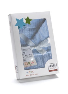 Mora spain Newborn blanket, model: Blini L87\05 - Color: blue  sky -Size: 80 * 110 -  Weight - 0.670.  - Image 1