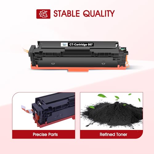 Cool Toner مجموعة خرطوشة حبر 067 067H MF654Cdw MF656Cdw بديل متوافق لطابعة كانون Color ImageCLASS LBP632Cdw MF654Cdw MF653Cdw LBP633Cdw 4 عبوات حبر عالي الإنتاجية (أسود، أزرق، أصفر، أرجواني) - Image 4