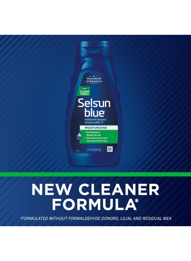 Selsun blue Moisturizing Antidandruff Shampoo, Maximum Strength Scalp Treatment With Selenium Sulfide, 11 fl. oz. - Image 3
