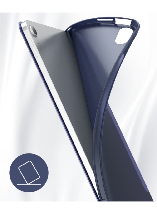 إغرين99 لـ [iPad Air 11 بوصة (2024 الإصدار السادس M2 / 2025 الإصدار السابع M3 / 2026 الإصدار الثامن M4)] [iPad Air 10.9 بوصة (2020 الإصدار الرابع / 2022 الإصدار الخامس)] غطاء حافظة، تصميم مصفوفة خلوية 4+ شكل Y، زوايا متعددة، استيقاظ/نوم تلقائي، لمسة جلدية مريحة، حامل Y شكل رفيع جدًا حافظة واقية، ظهر TPU ناعم، أزرق عميق - Image 5