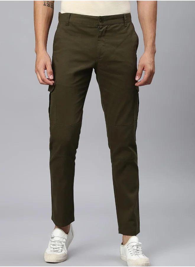 Hubberholme Dark Olive Pants For Men