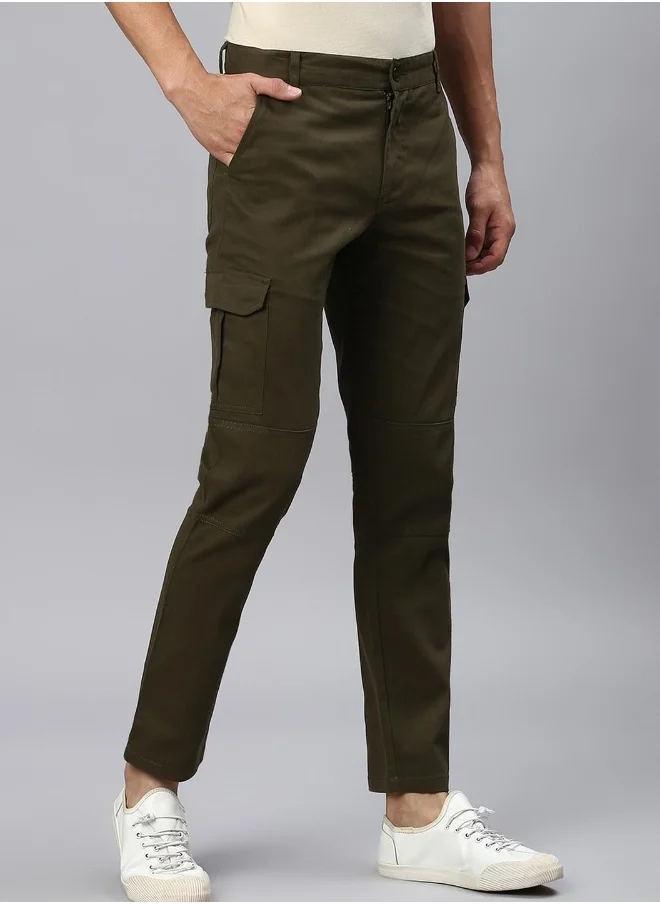 Hubberholme Dark Olive Pants For Men