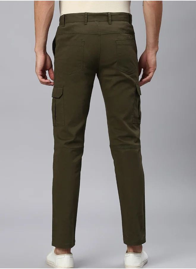 Hubberholme Dark Olive Pants For Men