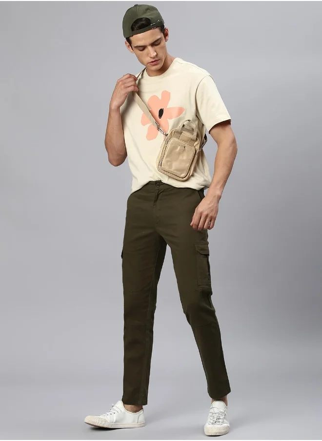 Hubberholme Dark Olive Pants For Men