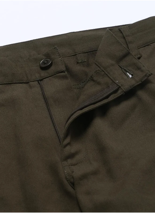 Hubberholme Dark Olive Pants For Men