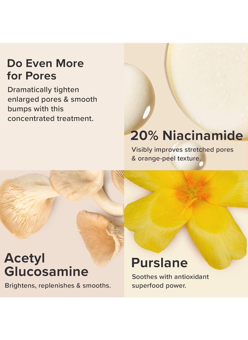 PAULA'S CHOICE - Paulas Choice Niacinamide 20% Treatment with Acetyl Glucosamine + Purslane for All Skin Types – Reduces the Look of Pores and Reinforces Elasticity 20 ml 0.67 fl.oz - Image 1